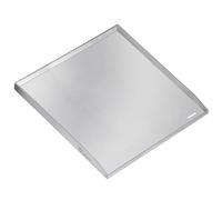 BBQ-Toro Plancha de acero inoxidable, 40 x 41,5 cm, plancha para barbacoa, rectangular, universal y maciza, bandeja para barbacoa para carbón vegetal y gas, accesorio para barbacoa, sartén, bandeja