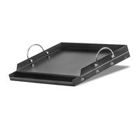 BBQ-Toro Plancha de cerámica de acero 63 x 41 cm | Parrilla con revestimiento de cerámica | Rectangular, universal y maciza, bandeja de cerámica para carbón vegetal y gas, accesorio para barbacoa