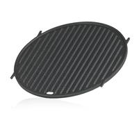 BBQ-Toro Plancha de Hierro Fundido Ø 30 cm | Plancha para Weber Gourmet BBQ System (GBS) | Placa Reversible Redonda | Inserto de Parrilla, Sear Grate para Barbacoa