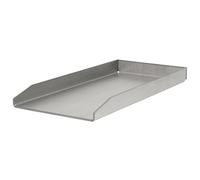 BBQ-Toro Plancha Rectangular en Acero Inoxidable para Parrilla | 26 x 43,4 cm | Adecuada para Weber Grill | Placa Universal | Barcaboa de Gas y Carbón