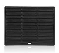 BBQ-Toro Plancha Rectangular Esmaltada de Hierro Fundido | 45 x 35 cm | Doble Cara | para Barbacoa, Parrilla de Gas y de Carbón