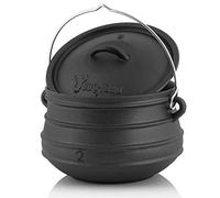 BBQ-TORO Potjie l Elección de Diferentes tamaños l Cacerola de Hierro Fundido l Horno holandés sudafricano