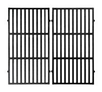 BBQ-Toro Rejilla de Hierro Fundido 26 x 44,5 cm | 2 Piezas | Parrilla de Hierro Fundido, Rejilla de Repuesto, Juego de Rejillas | Accesorios para Barbacoa de Gas, de Carbón y más