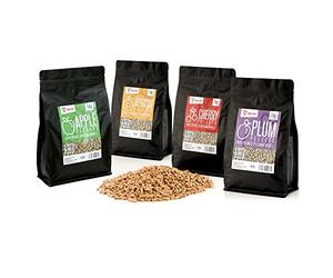 BBQ-Toro Set de Pellets 100% Madera Frutal | con 4 Variedades de 1 Kg c/u | Juego de Pellets para Barbacoa, Ahumador, Horno para Pizza y para Ahumar | Pellets Surtidos, Set de Pellets