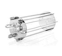BBQ-Toro Soporte de Brochetas de Acero Inoxidable para Barbacoa | 45 x Ø 16 cm | Cesta Universal Parrilla | Pinchos Giratorios Barbacoa | Cesto Asar | Cesta para Brochetas | Brocheta Parrilla Asar