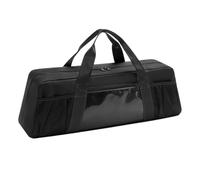BBQ Utensil Storage, Grill Tool Organizer, 7.2x6.5x22.01 Inches Elastic Straps Ergonomic Handles Large, Carrier Bag for Camping, Picnic, Outdoor, Barbecue and Grilling