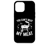 BBQ You Cant Beat My Meat Funny Barbacoa Juego de Palabras Papá Hombres Mujeres Carcasa para iPhone 12 Pro MAX