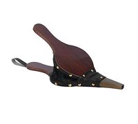 BBQq - Soplador de fuego de madera, práctico material de cuero artificial, duradero, mano de obra adecuada para su uso en chimeneas, barbacoas, picnics, aprox. 30,5 cm, accesorio para barbacoa