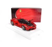 BBR 1:18 DIECAST - FERRARI LAFERRARI APERTA SPIDER 2016 Rojo Corsa 4 Aperturas