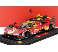 BBR 1/18 FERRARI 499P LE MANS 2024 FUEGO MOLINA NIELSEN MODELO ESTÁTICO