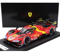 BBR 1/18 FERRARI 499P WEC 6H SPA 2023 CALADO PIER GUÍAS MODELO ESTÁTICO