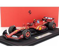 BBR 1/18 FERRARI F1 SF24 SAINZ MONACO GP 2024 ESCAPARATE MODELO ESTÁTICO DIECAST