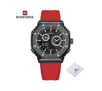 (BBR) NAVIFORCE Reloj de Moda para Hombre de Primeras Marcas de Silicona Resistente al Agua Relojes