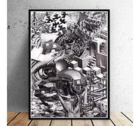 BBSJX Puzzle,Escher Rompecabezas Surrealista Arte Geométrico Adultos Madera Imagen Niño Adolescente Abrir Pensamiento Artístico Juego De Rompecabezas 1000 Piezas, 75X50Cm