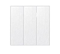BBTISG 10 Piezas Paneles de Pared de Ladrillo, 350 x 350mm Papel Tapiz Autoadhesivo De Espuma Suave Para Sala De Estar, Dormitorio, Cocina (blanco)