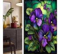 BBTISG 2 Películas de Privacidad para Ventana, 45 x 100cm Película Extraíble para Ventana Calcomanías Estáticas De Privacidad para El Hogar, Oficina, Baño (Estilo 26)