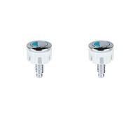 BBTISG 2 Piezas Botones de Doble Descarga para Inodoro, Conjunto de Botón de Cisterna de Inodoro de Doble Descarga para Cisterna para Tanque de Cisterna Botón de Descarga de Inodoro (Plateado)