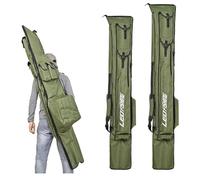 BBTISG Bolsa Portátil para Cañas de Pescar, Bolsa de Almacenamiento de Gran Capacidad para Cañas de Pescar Carretes Señuelos Cebos y Aparejos de Pesca en el Mar (1,95m)