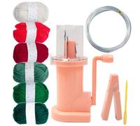 BBTISG Máquina de Tejer de Carrete de Mano, Máquina de Tejer de Carrete para el Hogar Portátil Mini Pulsera Tejida Mini Tejedora para Suéteres, Pulseras, Herramienta de Tejido (rosa)