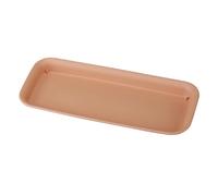 BBTISG Platillo Rectangular de Resina para Macetas, Bandeja de Goteo Rectangular para Interiores y Exteriores Maceta Rectangular de Resina (Marrón, 49 x 20 x 3,3cm)