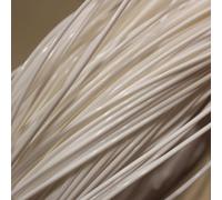 BBTISG Ratán Sintético de 2,4mm, Caña Redonda de Ratán para Manualidades Cañas de Ratán Redondas para Tejer Cestas y Reparación de Mimbre (blanco)