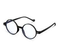 BBTO Anteojos de Nerd con Lentes Transparentes Gafas de Mago Retro Gafas Gruesas y Divertidas Gafas de Disfraces para Adultos (Redondo Lindo)