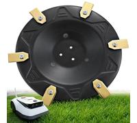 BBTO Disco de corte compatible con ECOVACS Goat O500, O800, O1200, G1-800, G1-2000 G1 (6 cuchillas y 6 tornillos), accesorio para cortacésped robótico, disco de corte reforzado con fibra de vidrio