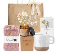 BBTO Kleine Auszeit Regalo de Bienestar para Mujer Cesta de Regalo para Mujer Set de Relajación de Navidad Cumpleaños para Novia Colega Mamá Abuela