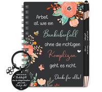 BBTO Regalo de Agradecimiento para Un Compañero Regalo de Despedida para Un Empleado Incluye Bloc de Notas Llavero Bolígrafo para Un Cambio de Trabajo Navidad(1 Juego)