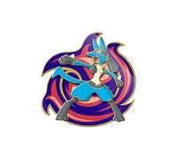 BBTT - Insignia de protección contra envíos Pokemon PKM Pin esmaltado colección TCG - 1 pieza (Lucario)