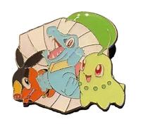 BBTT - Insignia de protección de envío Pokemon PKM Pin esmaltado colección TCG - 1 pieza, First Partner Floink Karmani Endevie