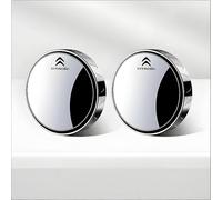 BBTUA 2 Piezas Espejo de Punto Ciego Coche para Citroen, Espejo Retrovisor Convexo HD de Gran Angular Ajustable 360° para Eliminar Ángulos Muertos,Silver