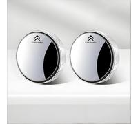 BBTUA 2 Piezas Espejo de Punto Ciego Coche para Citroen, Espejo Retrovisor Convexo HD de Gran Angular Ajustable 360° para Eliminar Ángulos Muertos,White