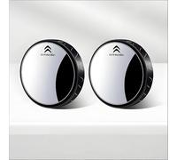 BBTUA 2 Piezas Espejo de Punto Ciego Coche para Citroen, Espejo Retrovisor Convexo HD de Gran Angular Ajustable 360° para Eliminar Ángulos Muertos,Black