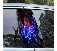 BBTUA 2 Piezas Pegatinas para Pilar B de Coche para Mercedes Benz E-Klasse A238 Cabrio 2018-2023, Protector de Pilar Central Anti-arañazos Accesorios de Tuning Exterior,Geometric