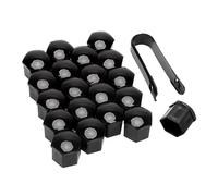 BBTUA 20 Piezas Tapas para Tuercas para Mazda MX-5 III 2005-2008, Cubierta Tuerca Coche Tapones con Herramienta de Desmontaje Accesorios para Coche,Black-21mm