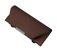 BBTUA Soporte para Gafas Coche para Toyota Proace Verso II SWB 2016-2024, Soporte para Gafas de Sol y Tarjetas Accesorio para Visera de Coche,Brown