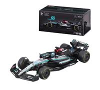Bburago 1:43 2024 Race Mercedes W15 with Helmet, Russell #63 (Importación USA)