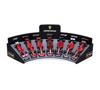 Bburago 1:43 F1 Ferrari Deluxe Set de Regalo con Expositor Soporte