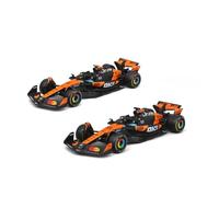 Bburago 1:43 Scale McLaren MCL39 F1 2025 - Lando Norris & Oscar Piastri Team Championship Dos Pack | Juego de fundición Oficial McLaren con Licencia Oficial de McLaren | Juego de colección 2025