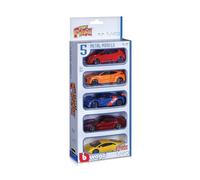 Bburago - 1/43 Street Fire Set, 5 unidades (18-30005), colores surtidos