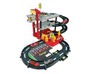 Bburago 15631204 - Garaje de Ferrari con dos coches (escala 01:43) [importado de Alemania]