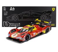 BBURAGO 16312-50 FERRARI 499P 3.0L WINNER LE MANS 2024 CAJA VITRINA 1/18