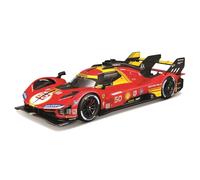 Bburago FERRARI RACING 499P LE MANS HYPERCAR (2024) AF CORSE #50-1:24 Escala - Replica coleccionable de modelo de coche de carreras increíblemente detallado