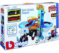 Bburago 18-30361 - Calle Fire - Auto Garage Incl. 2 Vehículos Parking Playset