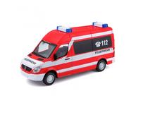 Bburago 18-32006F - Coche a Escala - Mercedes Sprinter Feuerwehr (Rojo, 1:50)