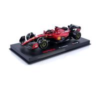 Bburago 18-36835L Coche a Escala F1 Ferrari SF-23 #16 Leclerc Con Casco, 1:43