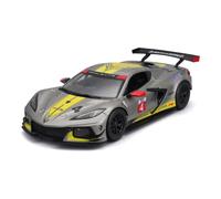 Bburago 18-38312 - Coche a Escala - Chevrolet Corvette C8R '20 (Gris, 1:43)