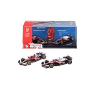 BBURAGO 2X Ferrari SF-25#16 Leclerc F1 1:64 Modelo Coleccionista Modelo de | 2 coches fieles Fomel 1 de la Scuderia, idea de regalo para los amantes de los deportes de motor - a partir de 14 años