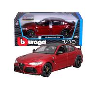 Bburago - Alfa Romeo Giulia GTA 2020, Coche Diecast a Escala 1:18, Réplica Detallada con 4 Puertas, Color Rojo, Licencia Oficial Alfa Romeo, Edad Recomendada 3+ Años